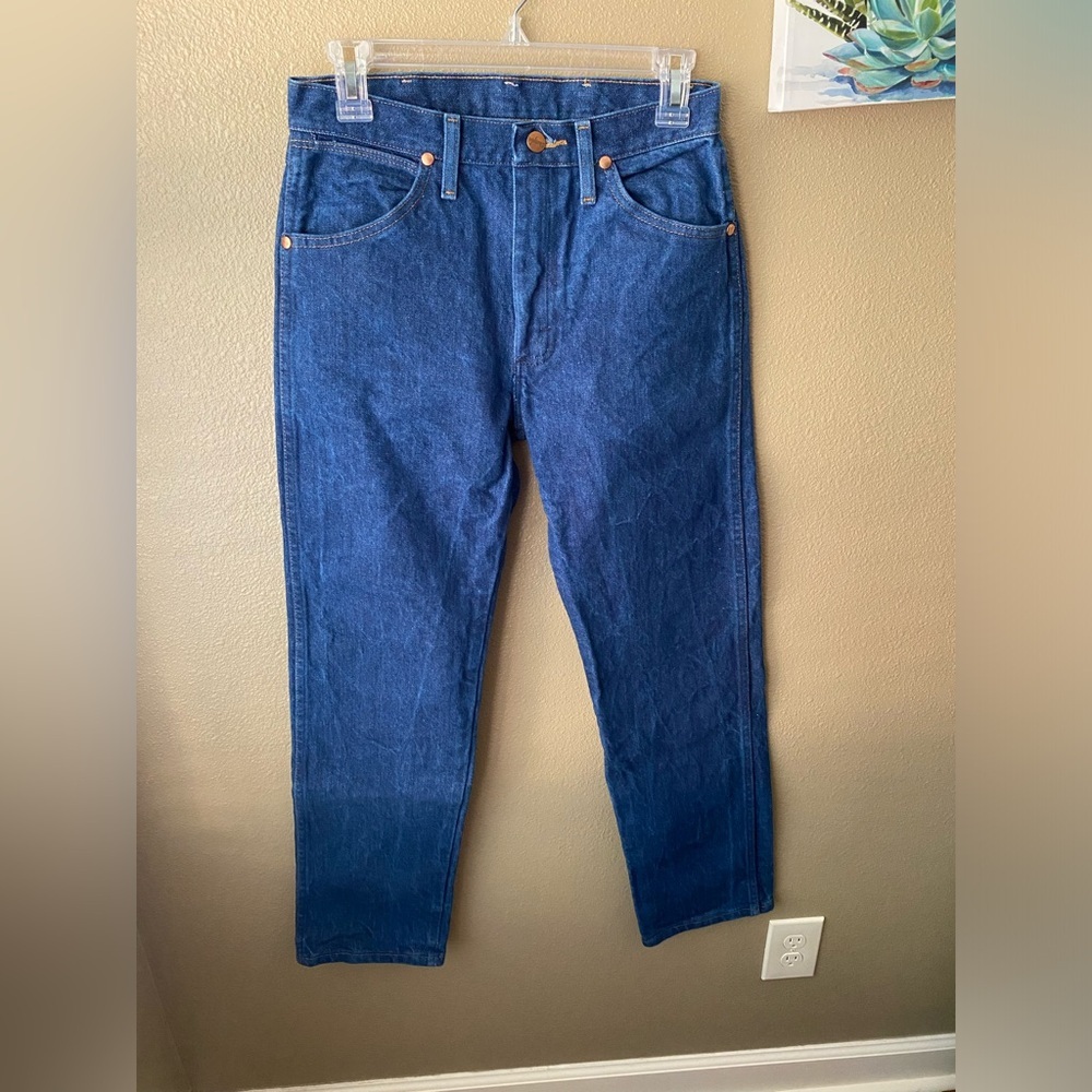 Wrangler Men’s Jeans 29x32 – 13MWZ Cowboy Cut, Blue Western Rancher Workwear